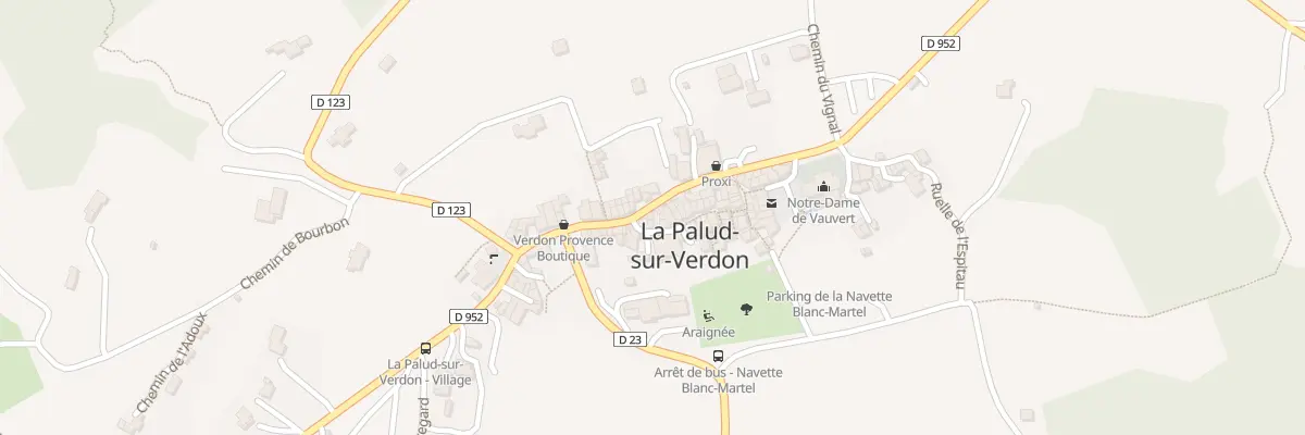 Plan du 7019 Le Village La Palud à La Palud-sur-Verdon