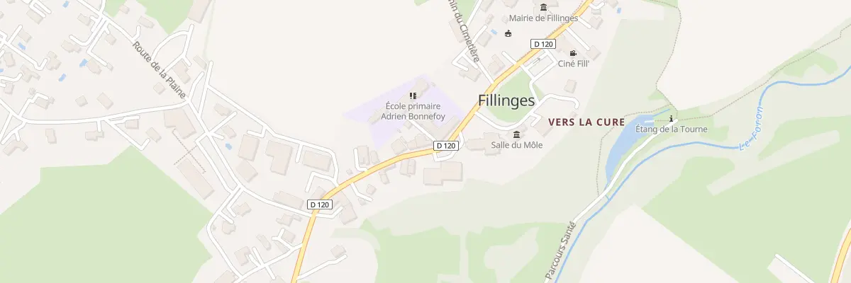 Plan du 1074 Rte du Chef Lieu à Fillinges