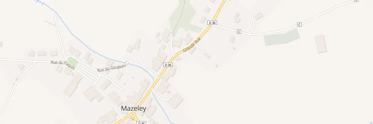 Plan du 12 Rue Grande Rue à Mazeley