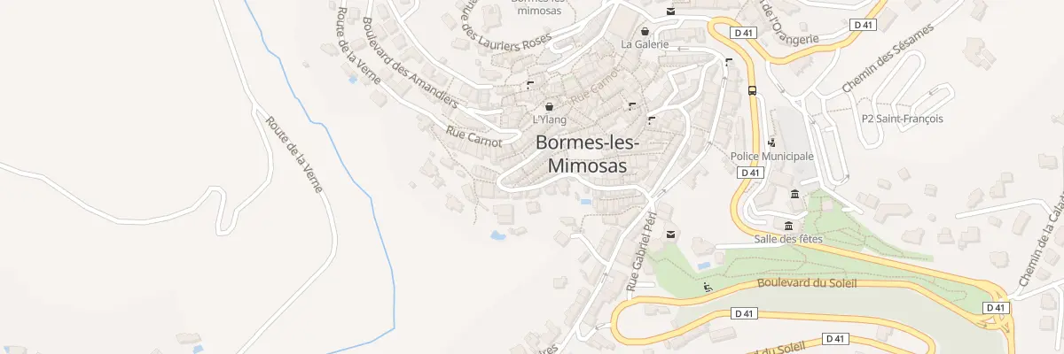 Plan du 1 Rue des Orangers à Bormes-les-Mimosas