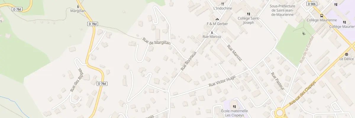 Plan du 27 Rue de Margillan à Saint-Jean-de-Maurienne