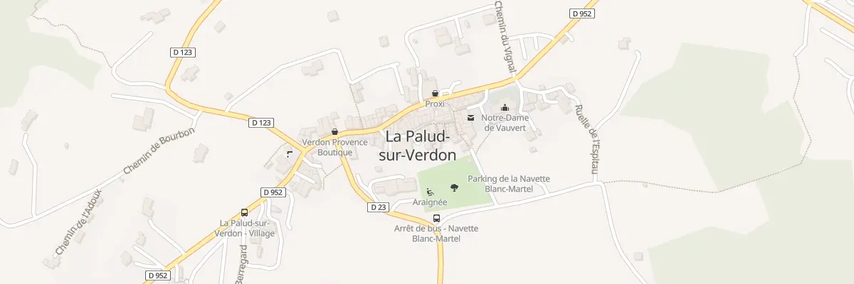 Plan du 96 Le Village La Palud à La Palud-sur-Verdon