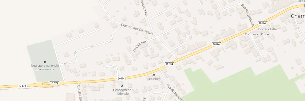Plan du 4 Le Clos Pre à Champenoux