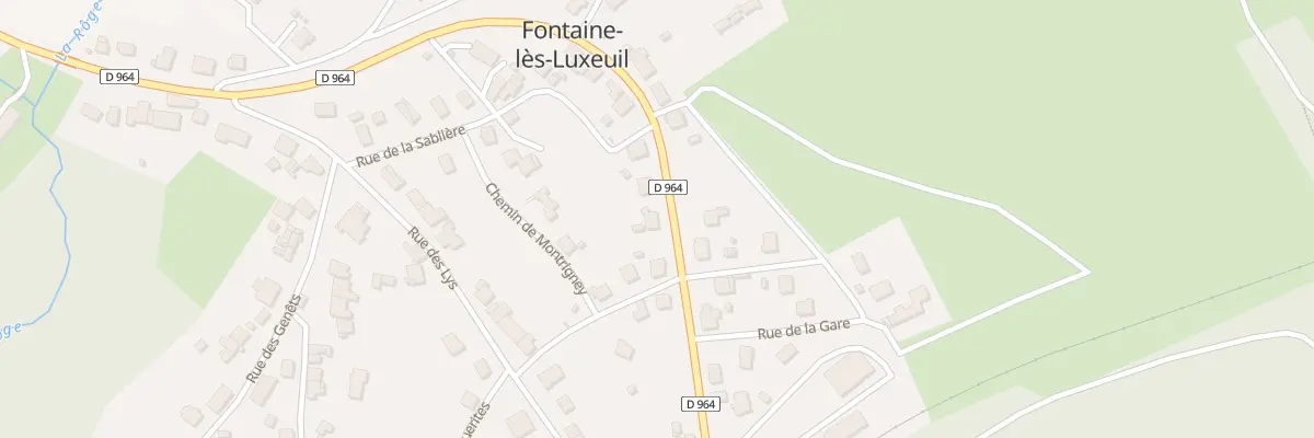 Plan du 20 Rue de la Gare à Fontaine-lès-Luxeuil