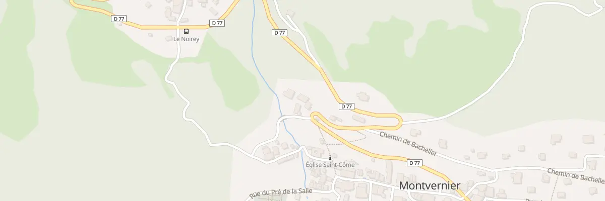 Plan du 5070 Les Chavannes à Montvernier