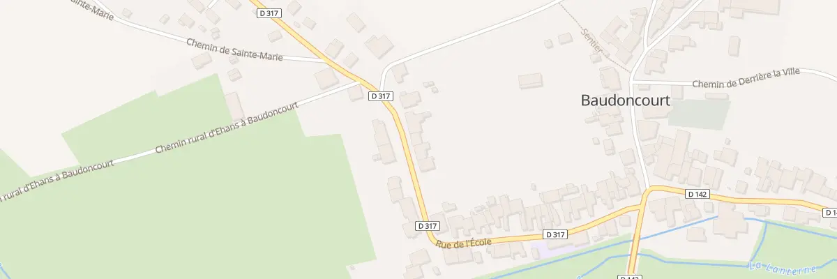 Plan du 42 Rue de l’Ecole à Baudoncourt