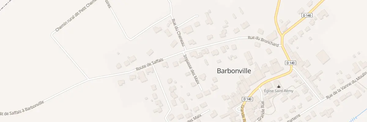 Plan du 1 Rte de Saffais à Barbonville