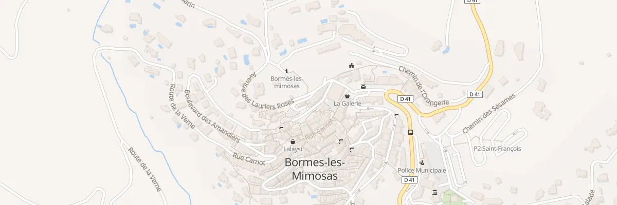 Plan du 5 Av des Lauriers Roses à Bormes-les-Mimosas