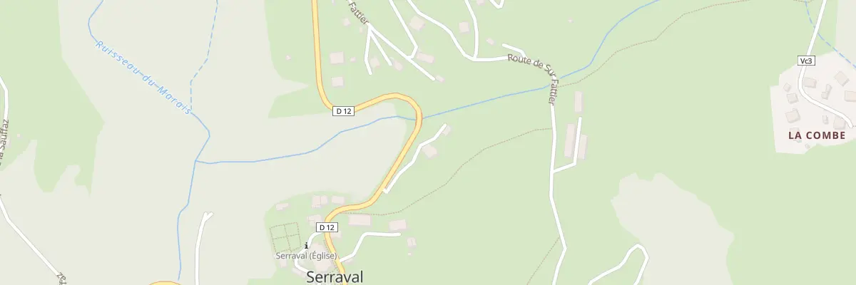 Plan du 192 Rte du Col du Marais à Serraval