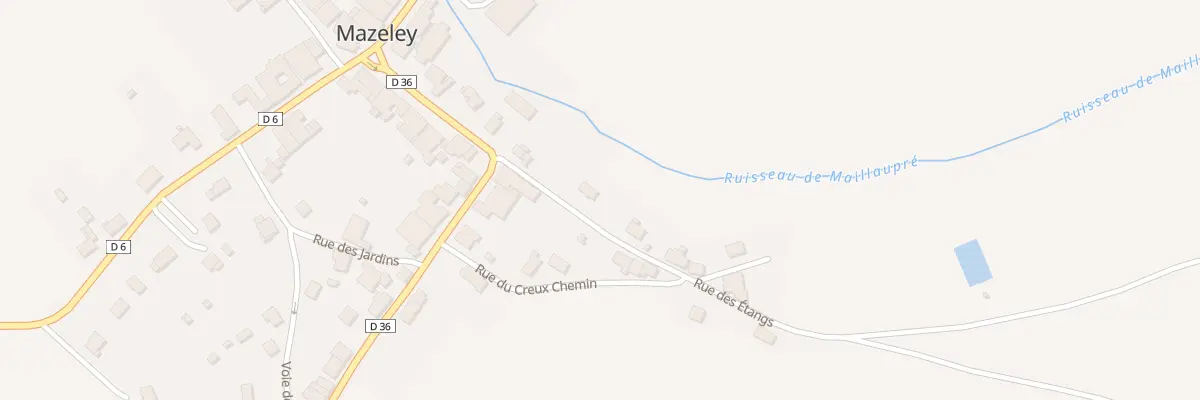 Plan du 3 Rue des Etangs à Mazeley