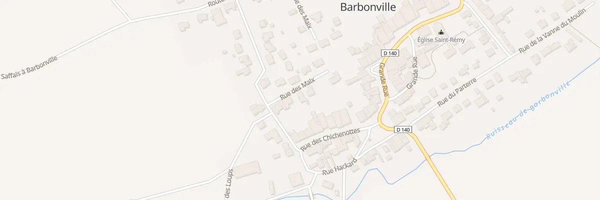Plan de la Rue des Maix à Barbonville