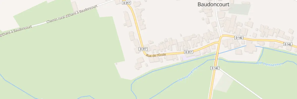 Plan du 36 Rue de l’Ecole à Baudoncourt