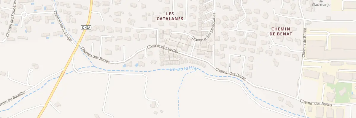 Plan du 227 Tra des Mimosanes à Bormes-les-Mimosas