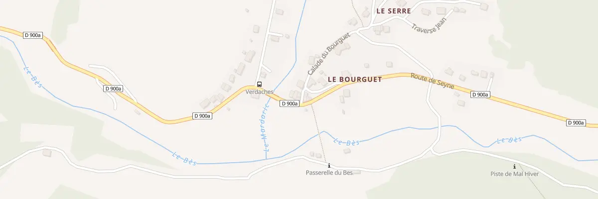 Plan du 7019 Le Bourguet à Verdaches