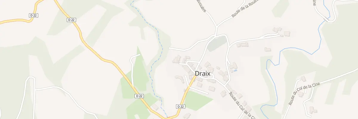 Plan du 5006 Le Village Draix à Draix