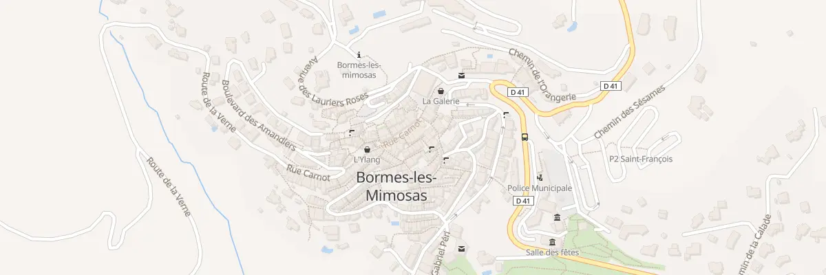 Plan du 29 Rue Carnot à Bormes-les-Mimosas