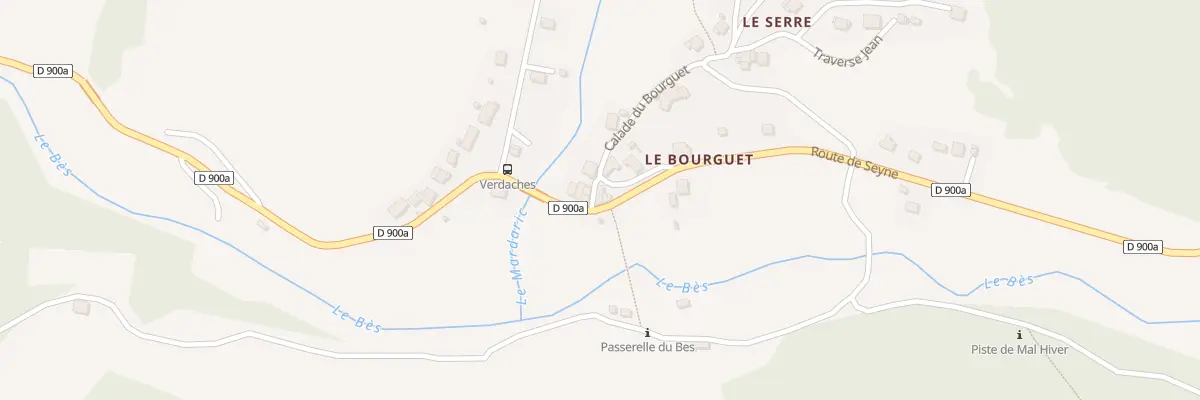 Plan du 5051 Le Bourguet à Verdaches
