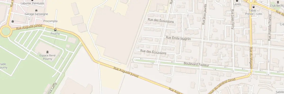 Plan du 20T Rue des Ecoussons à Pontarlier