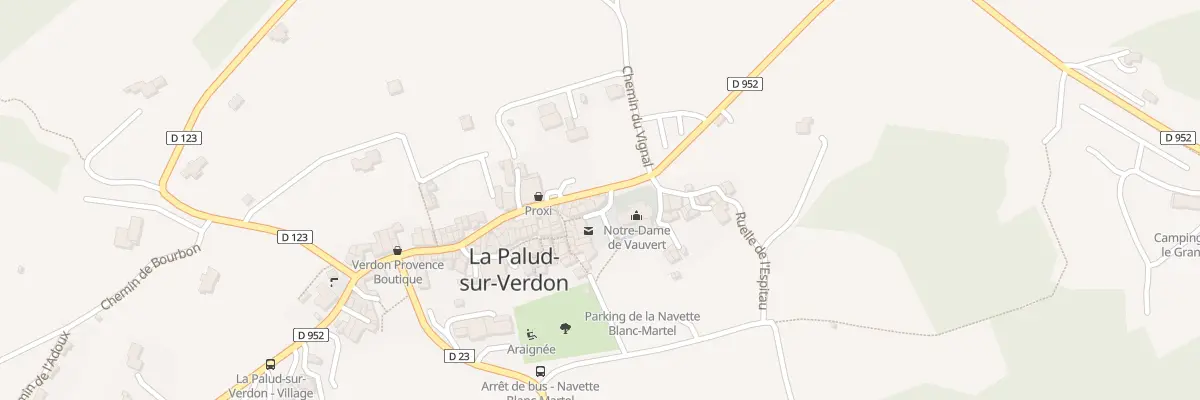 Plan du 122 Le Village La Palud à La Palud-sur-Verdon