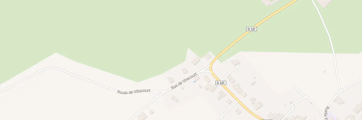 Plan du 1 Rue de Virecourt à Villacourt