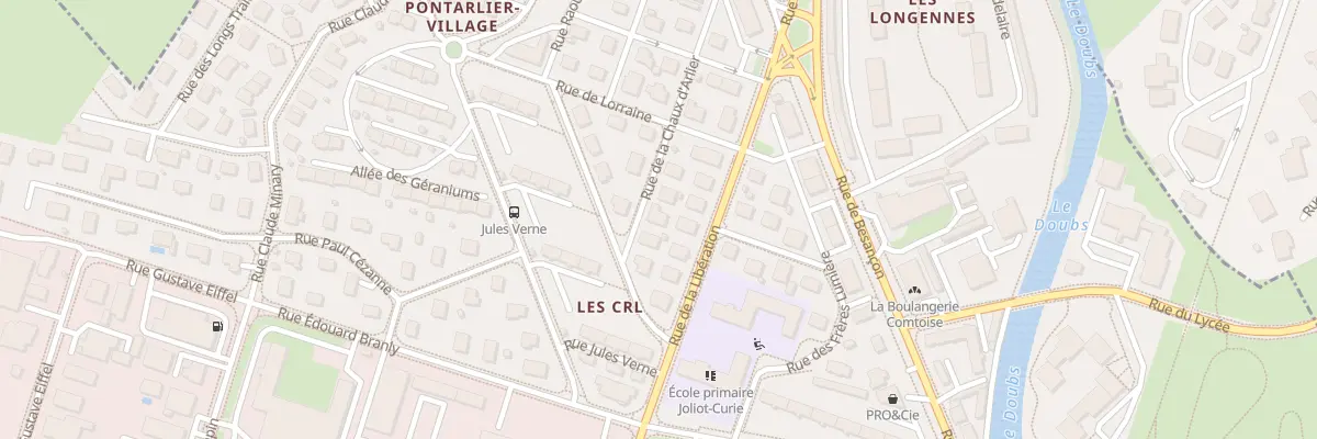 Plan du 15 Rue de la Chaux d’Arlier à Pontarlier