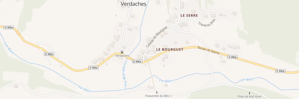 Plan du 5047 Le Bourguet à Verdaches
