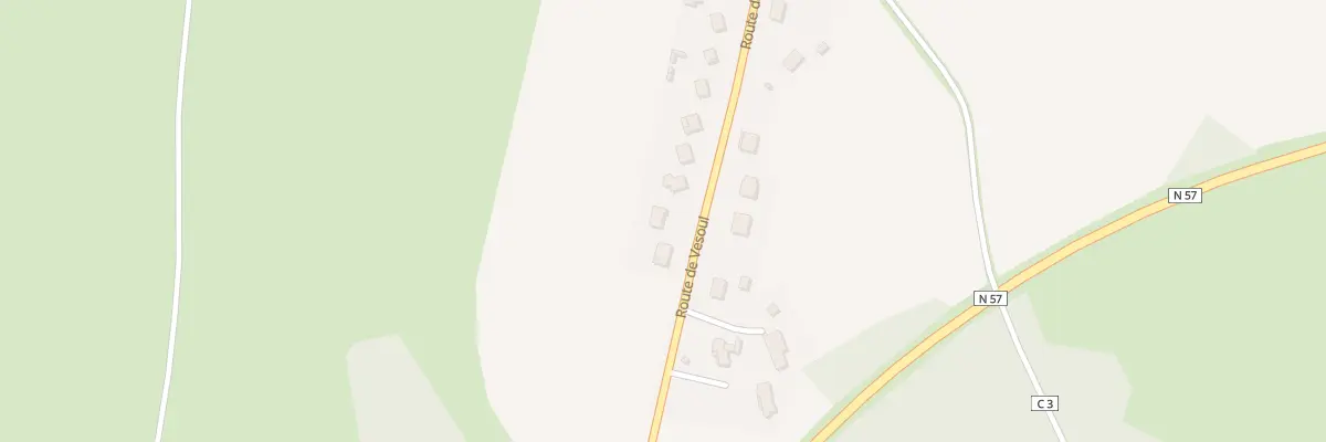Plan du 40 Rte de Vesoul à Baudoncourt
