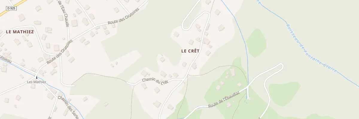 Plan du 5327 Le Cret à Notre-Dame-des-Millières
