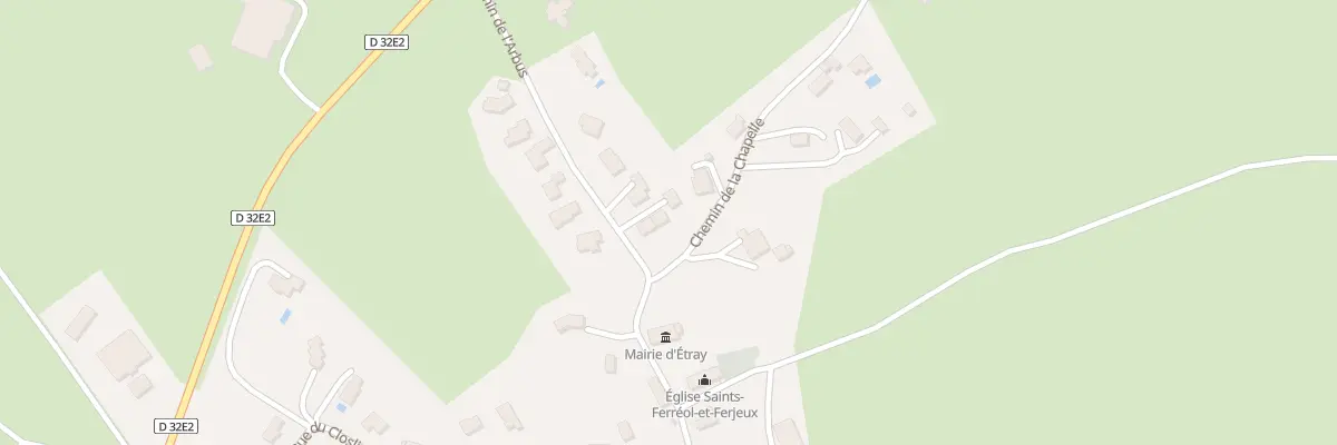 Plan du 2 Che de l’Arbus à Étray