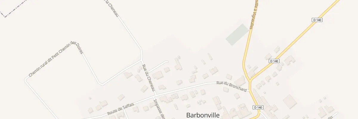 Plan du 6 Rue du Cheneau à Barbonville