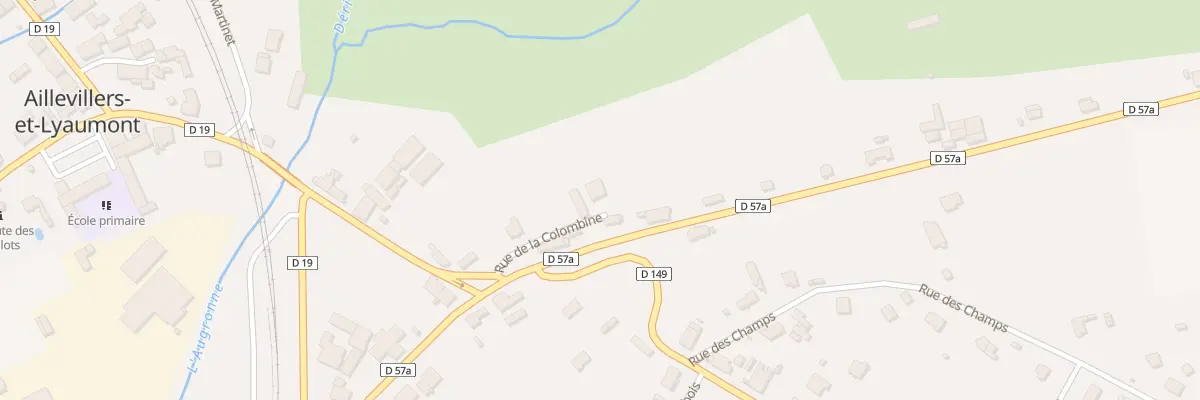 Plan du 5 Rue de la Colombine à Aillevillers-et-Lyaumont