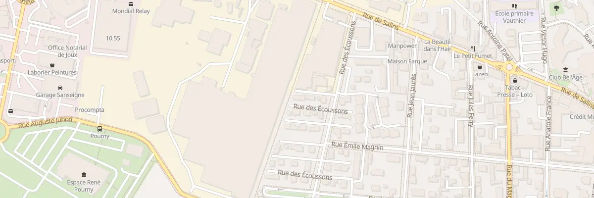 Plan du 12Q Rue des Ecoussons à Pontarlier