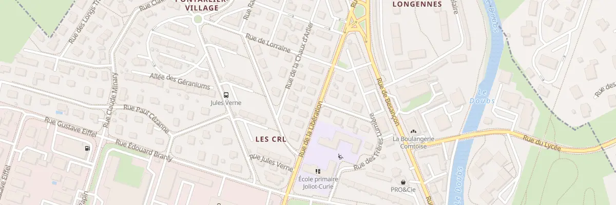 Plan du 12 Rue de la Libération à Pontarlier