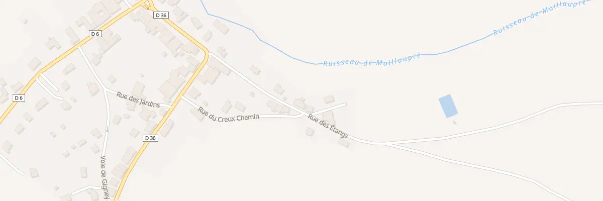 Plan du 9 Rue des Etangs à Mazeley