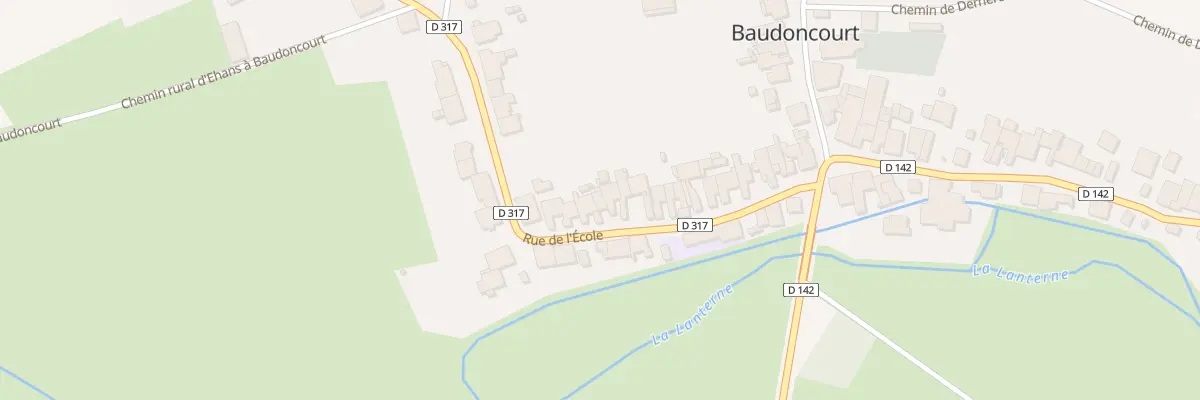 Plan du 28 Rue de l’Ecole à Baudoncourt