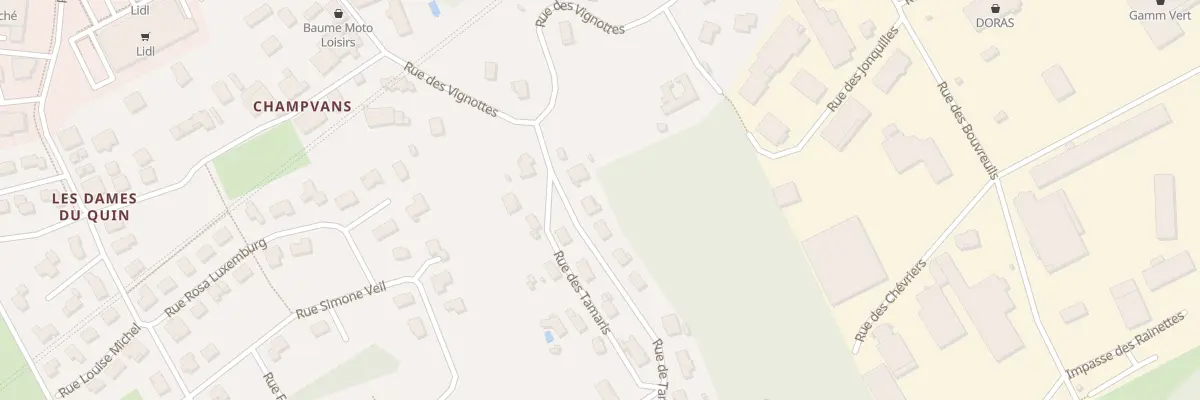 Plan du 3 Rue de Tarragon à Baume-les-Dames