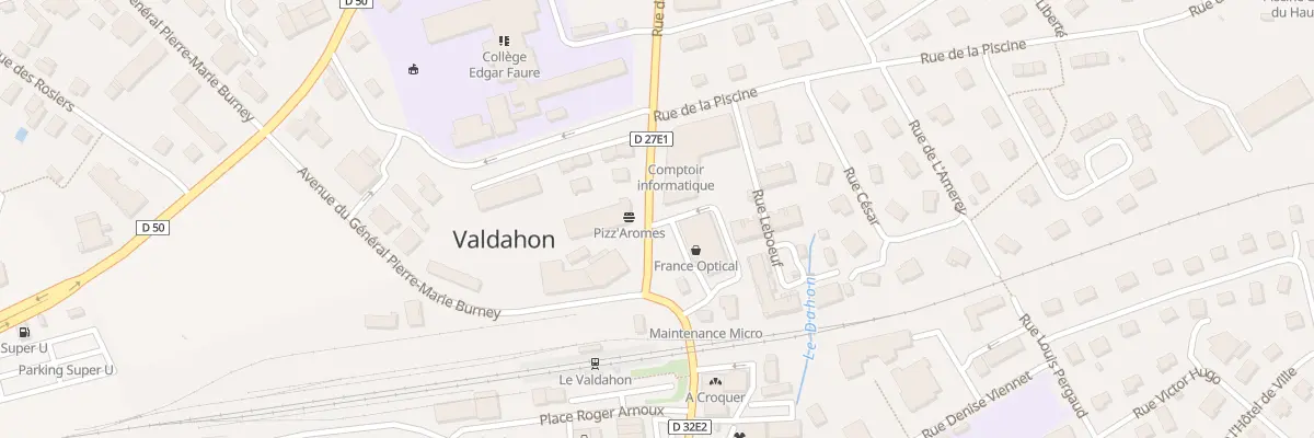 Plan du 2A Rue Leboeuf à Valdahon
