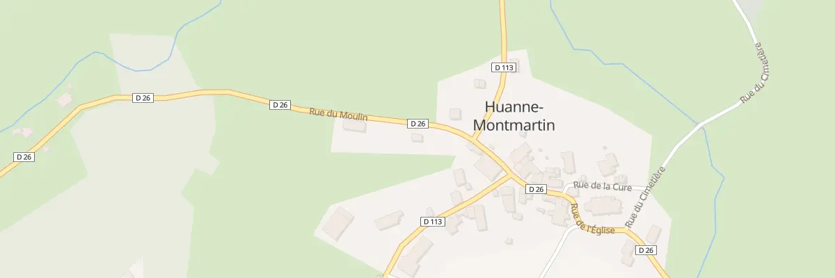Plan du 5 Che du Moulin à Huanne-Montmartin
