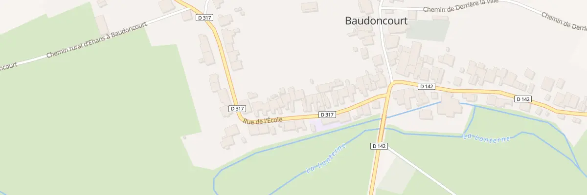 Plan du 24 Rue de l’Ecole à Baudoncourt
