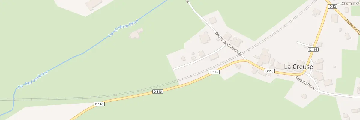 Plan du 5032 Village à La Creuse