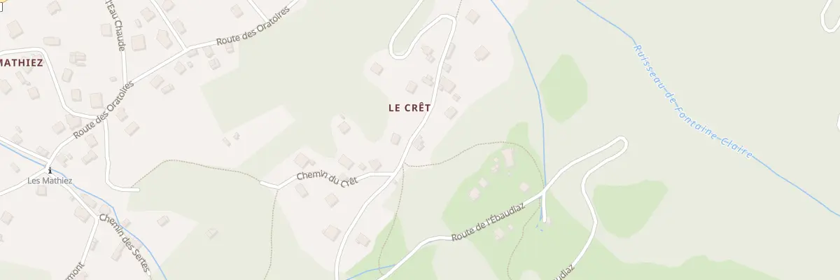 Plan du 5098 Le Cret à Notre-Dame-des-Millières