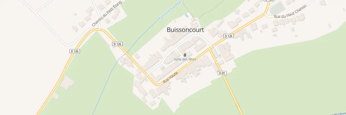 Plan du 1 Rue Basse à Buissoncourt