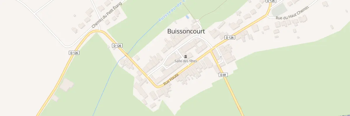 Plan du 1Q Rue Basse à Buissoncourt