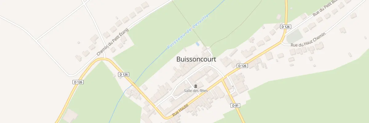 Plan du 16 Rue Basse à Buissoncourt