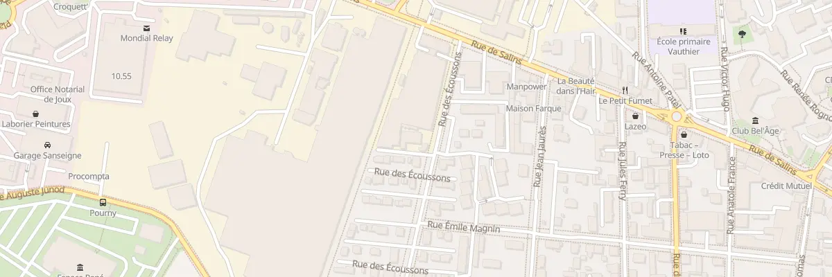 Plan du 10 Rue des Ecoussons à Pontarlier