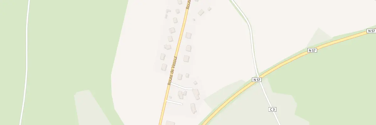 Plan du 25 Rte de Vesoul à Baudoncourt