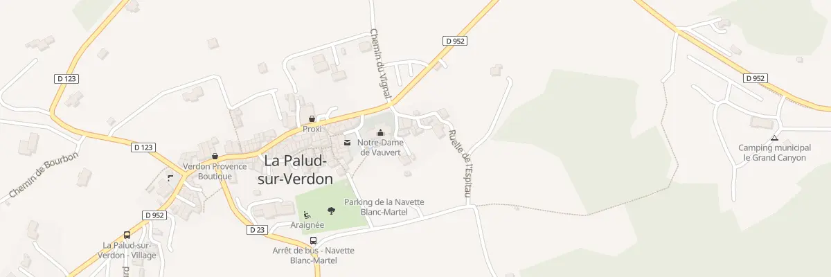 Plan du 125 Le Village La Palud à La Palud-sur-Verdon