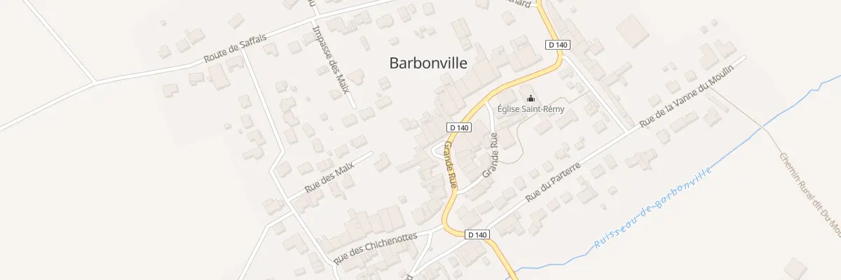 Plan du 13 Grande Rue à Barbonville