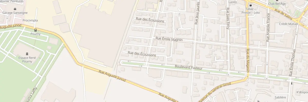 Plan du 19 Rue des Ecoussons à Pontarlier