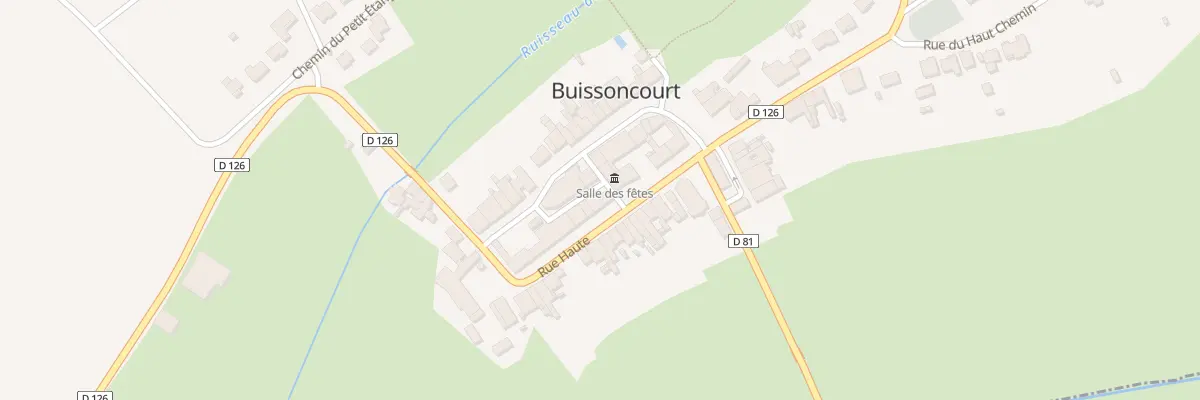 Plan du 8 Rue Haute à Buissoncourt